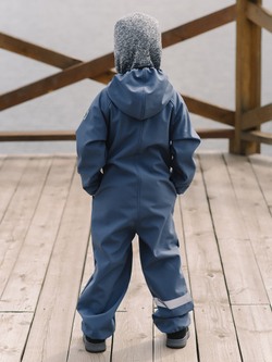 Комбинезон из софтшелла "Темно-синий"