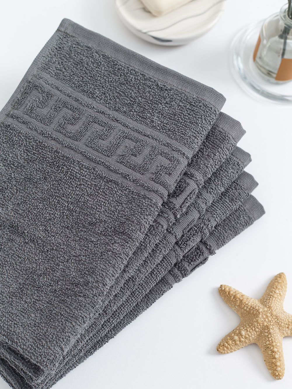 Полотенце махровое, г/к, 40х70, арт. ВТ 40-70Г, 380 гр/м2, цвет: 910-серый,