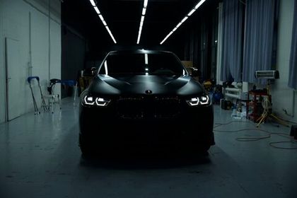 BMW в черный мат сатин Carbins PPF Obsidian Black MSG-A01Obs от студии "WRAPLAMA"