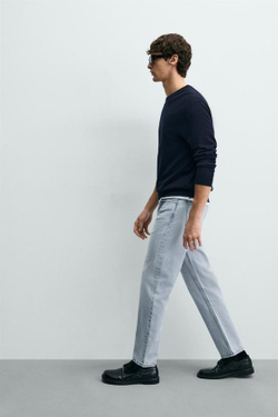 ZARA ДЖИНСЫ REGULAR FIT, ГОЛУБОЙ