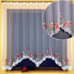 Занавеска "Ф. КИНГА", цвет белый с ярким рисунком, Польша.