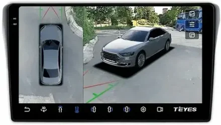Магнитола для Subaru Levorg 1 VM 2014-2017 (вместо 2din, рамка-накладка) - Teyes CC3-2K-360 на Android 10, 2K QLED, 6Гб+128Гб, CarPlay, 4G SIM-слот, 4 камеры в комплекте