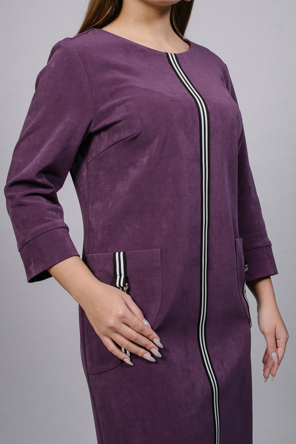 Платье женское 2715АП, слива #76С052715АП