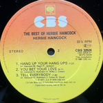 Herbie Hancock – The Best Of Herbie Hancock (Англия 1980г.)
