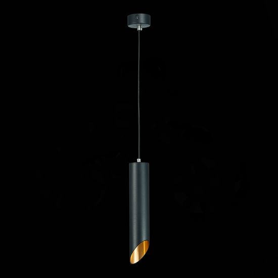 ST152.403.01 Светильник подвесной Черный GU10 1*50W  IP20 D60xH300 220V Без ламп Подвесные светильники