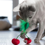 Petstages игрушка для кошек Dental "Вишни" с кошачьей мятой, 7 см