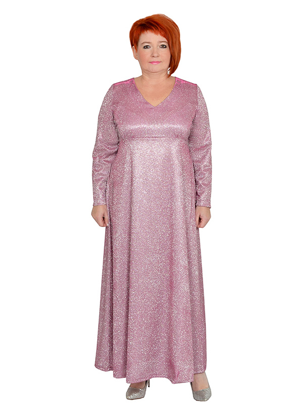 Длинное платье Розовое сияние