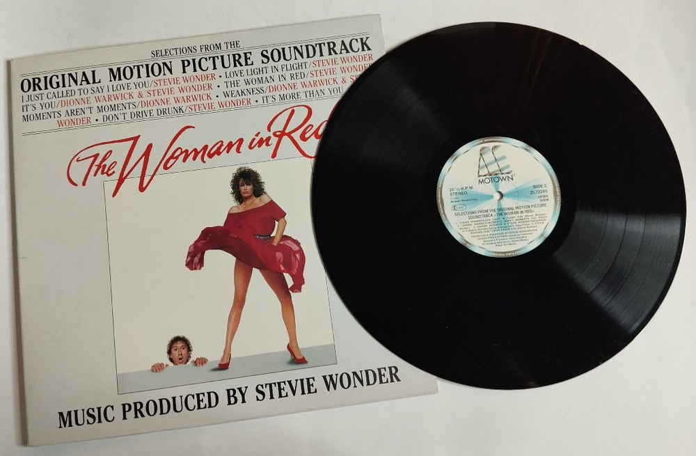 Винтажная виниловая пластинка LP Stevie Wonder The Woman In Red (Germany 1984)