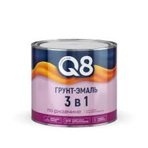 Грунт-эмаль по ржавчине 3в1 ФОРМУЛА Q8 синяя 1,9кг