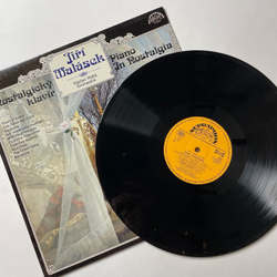 Винтажная виниловая пластинка LP Jiri Malasek, Vaclav Hybs Orchestra Nostalgicky Klavir, Piano In Nostalgia (Чехословакия 1983)