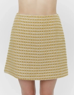 Юбка твидовая, золотой