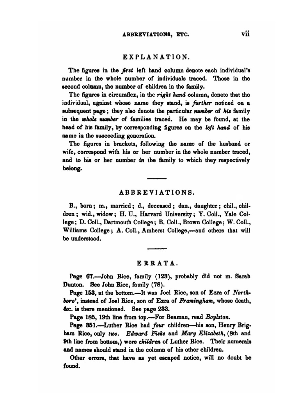 A Genealogical History of the Rice Family. Descendants of Deacon Edmund Rice | Andrew Henshaw Ward
