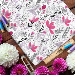 Ткань премиум мембрана цветочный фреско