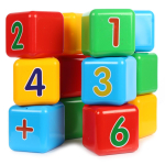 Набор кубиков "Первая математика" (Пластмастер)