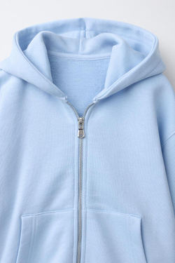 ZARA ТОЛСТОВКА НА МОЛНИИ БАЗОВАЯ, ГОЛУБОЙ