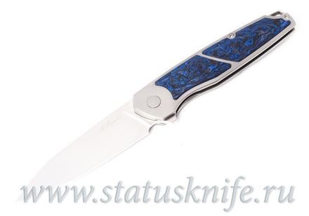 Нож TRILOBIT Blue CF FLIPPER Лопатин Игорь
