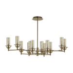 6554/12C CLASSI LN26 098 бронза/коньячный/металл/стекло Люстра потолочная E14 12*40W 220V MADONNA