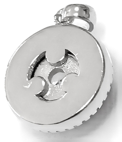 Ювелирная подвеска из серебра с керамикой