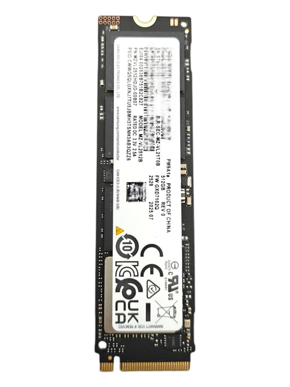 Samsung 980 PRO 512 ГБ Внутренний SSD-диск M.2 PCIe 4.0 NVMe (MZVL2512HDJD)