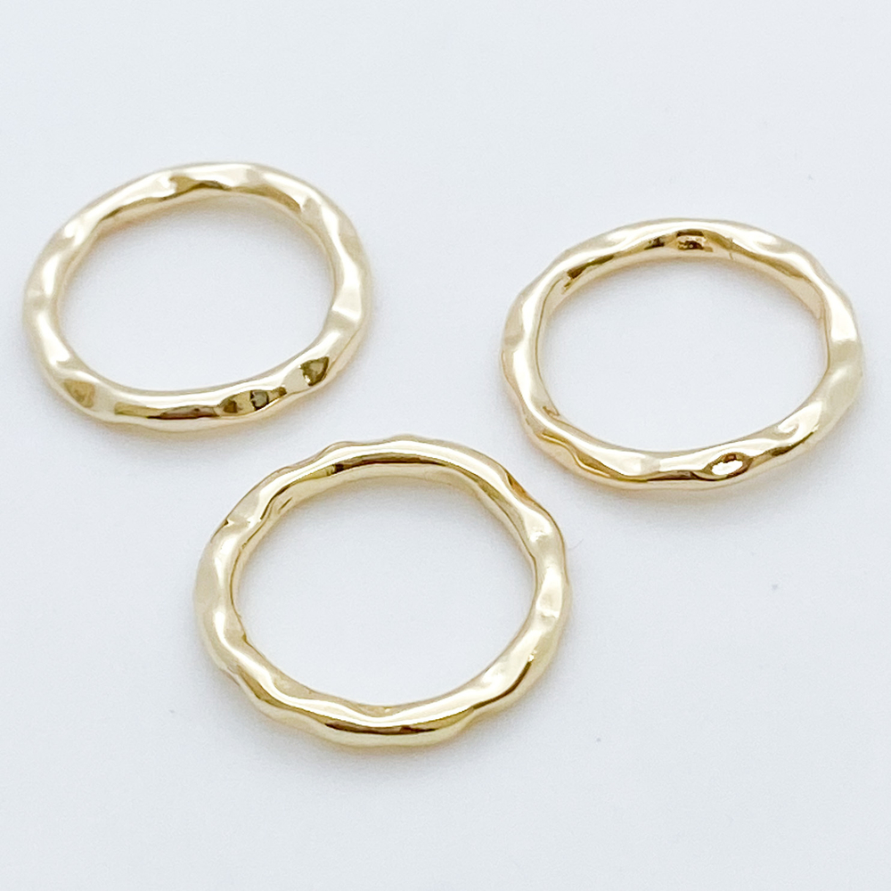 Коннектор Круг, цвет золото, размер 17 мм, цена за 1 шт