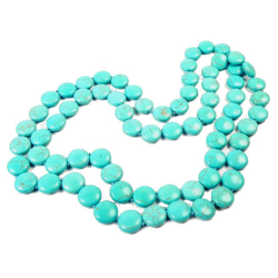 Бусы длинные бирюза асс.