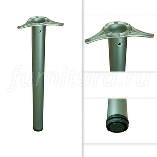 Опора для стола высокая EDSON TL-007 (TT-015) 710мм SILVER /4