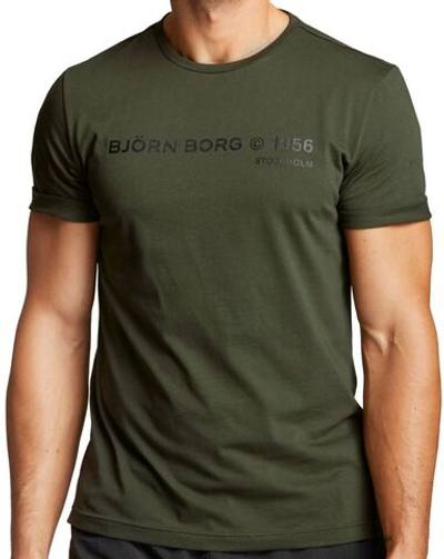 Мужская теннисная футболка Björn Borg Stockholm Training T-Shirt M - rosin
