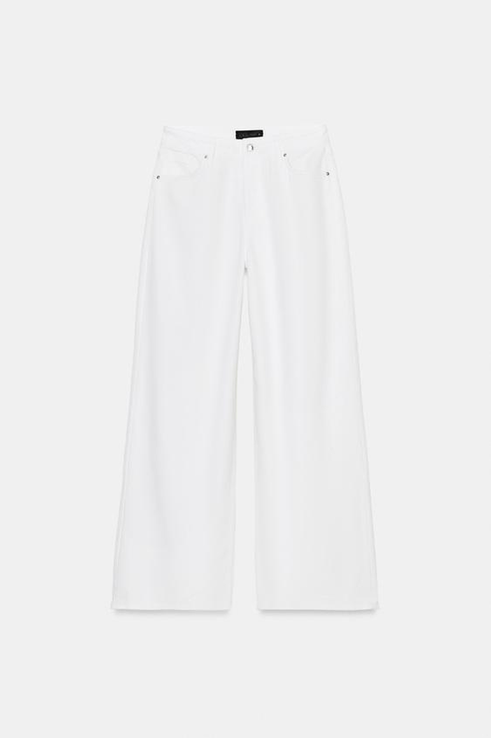 ZARA ДЖИНСЫ Z1975 СВОБОДНОГО КРОЯ СО СРЕДНЕЙ ПОСАДКОЙ И ШИРОКИМИ ШТАНИНАМИ, БЕЛЫЙ