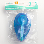 3978640 Набор детской посуды, 2 предмета: тарелка и ложка