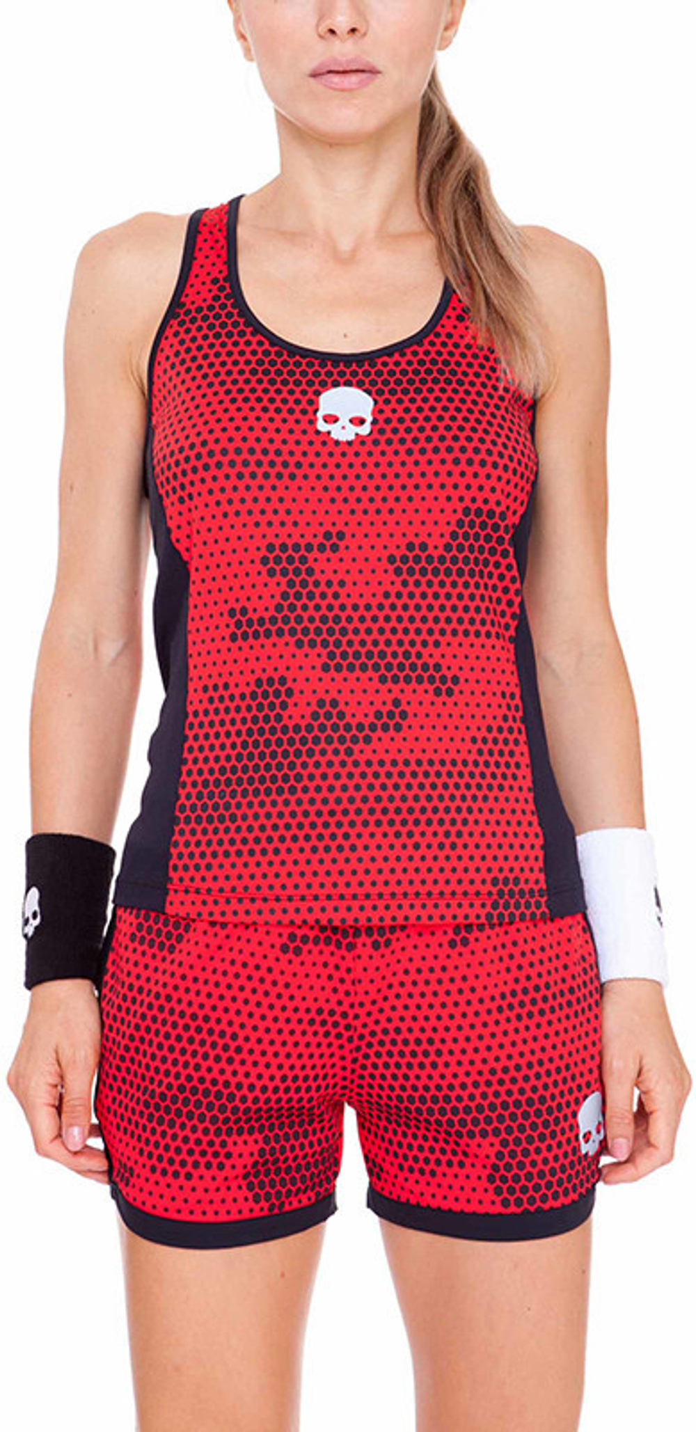 Женский топ теннисный Hydrogen Tech Camo Tank Top - красный