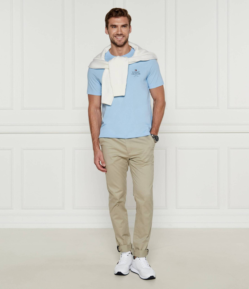 Футболка Tommy Hilfiger - голубой(MW0MW36500)