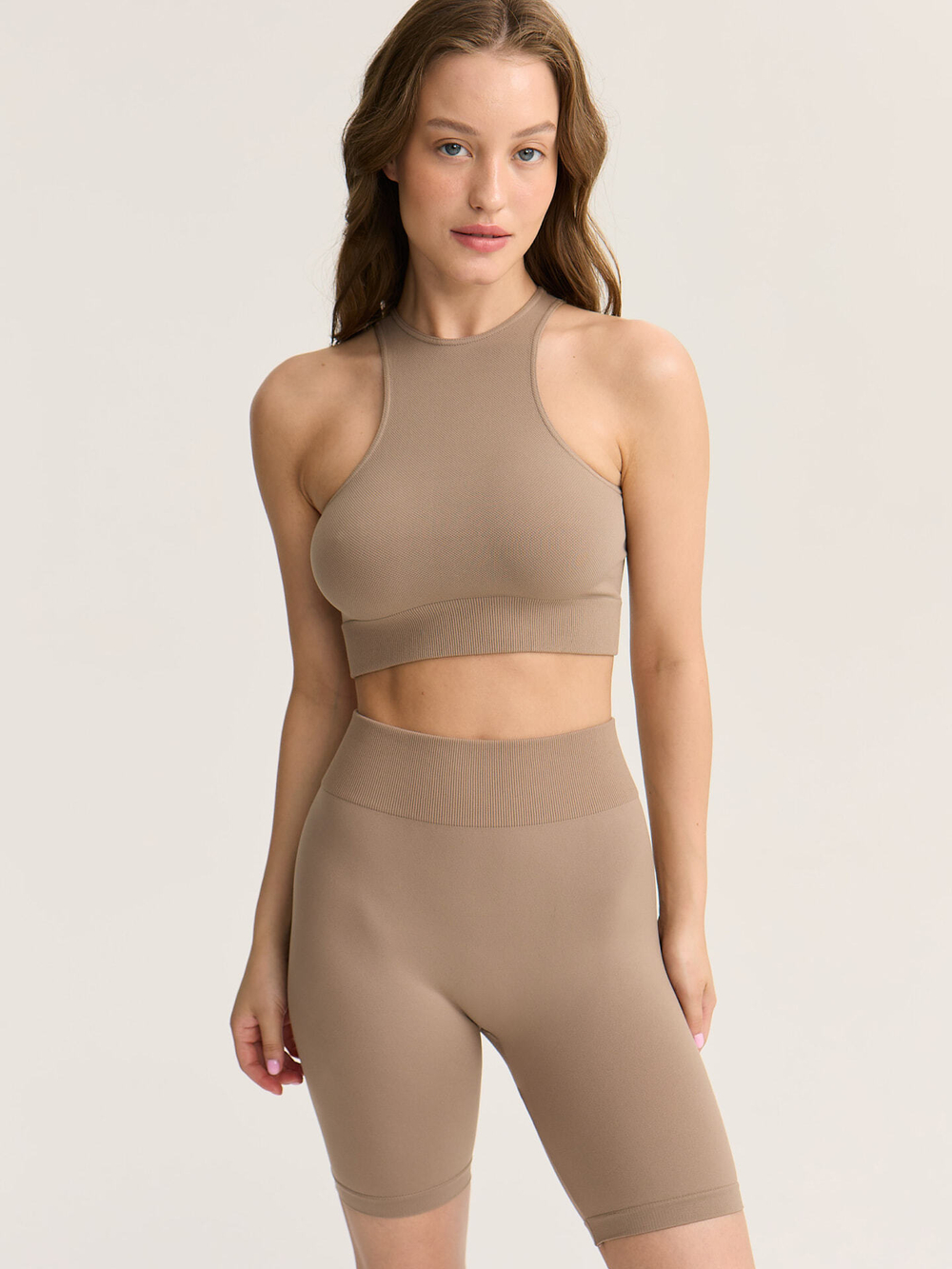 Бесшовные укороченные велосипедки