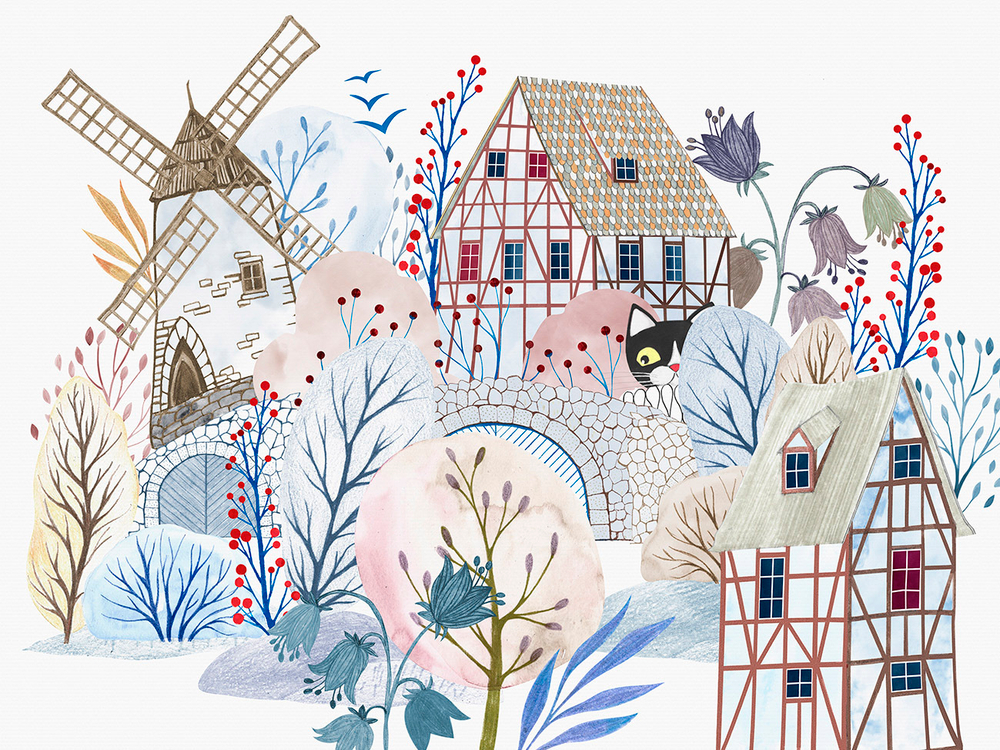 Дизайнерские обои Wall Street Wonder Cat