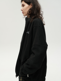 Zip-Up Sweatshirt Black