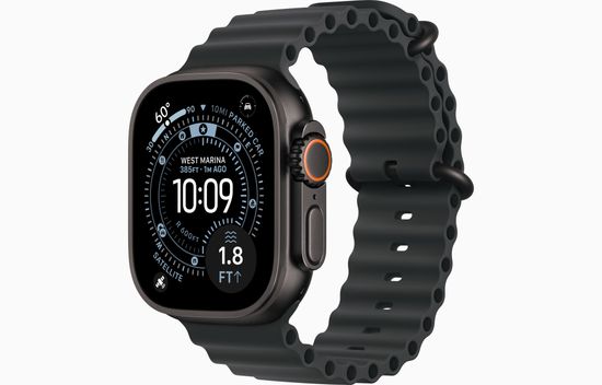 Умные часы Apple Watch Ultra 3, 49 мм, Black Titanium Black Ocean Band