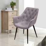 Стул Archi, бархат светло-серый 26, опора конус