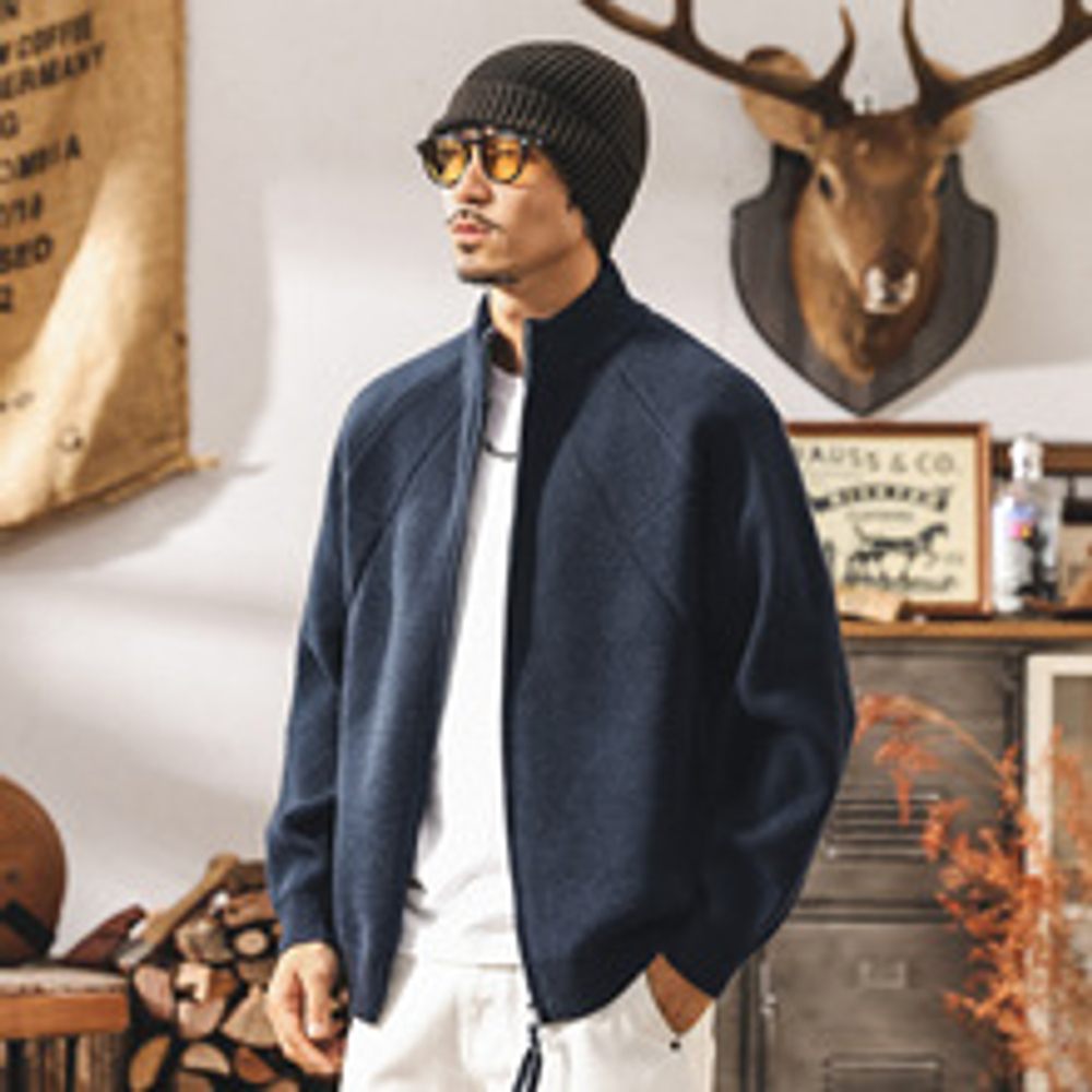 Кардиган мужской плотной вязки