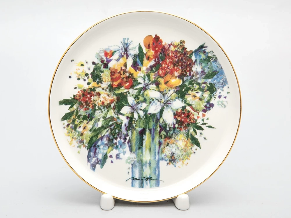 Чашка с блюдцем чайная форма Баланс рисунок Весенний букет/Spring Bouquet, арт. 81.29923.00.1