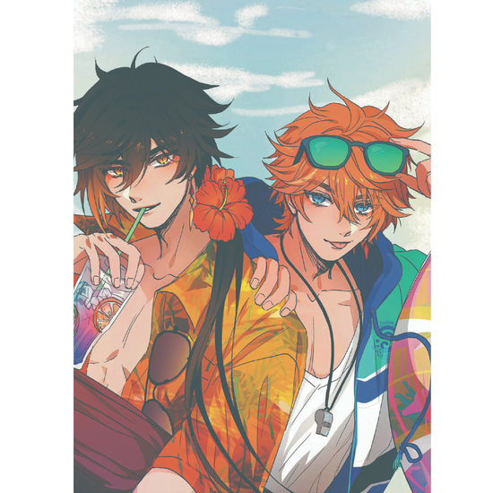 Постер Zhongli & Childe Genshin