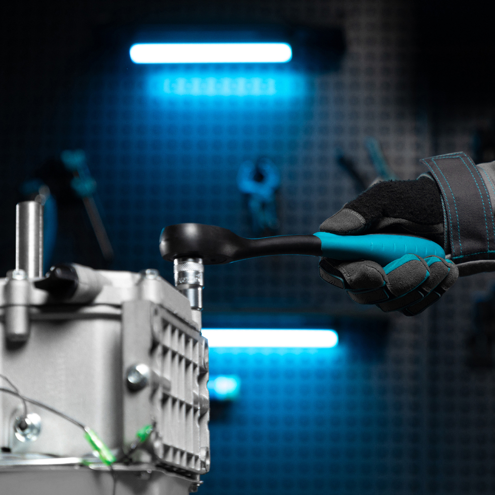 Ключ-трещотка 1/2", CrV, 72 зуба, с быстрым сбросом Gross