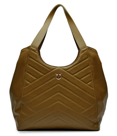 Кожаная сумка-шопер PUZZLE Pinko - зеленый(104536 A29Y)