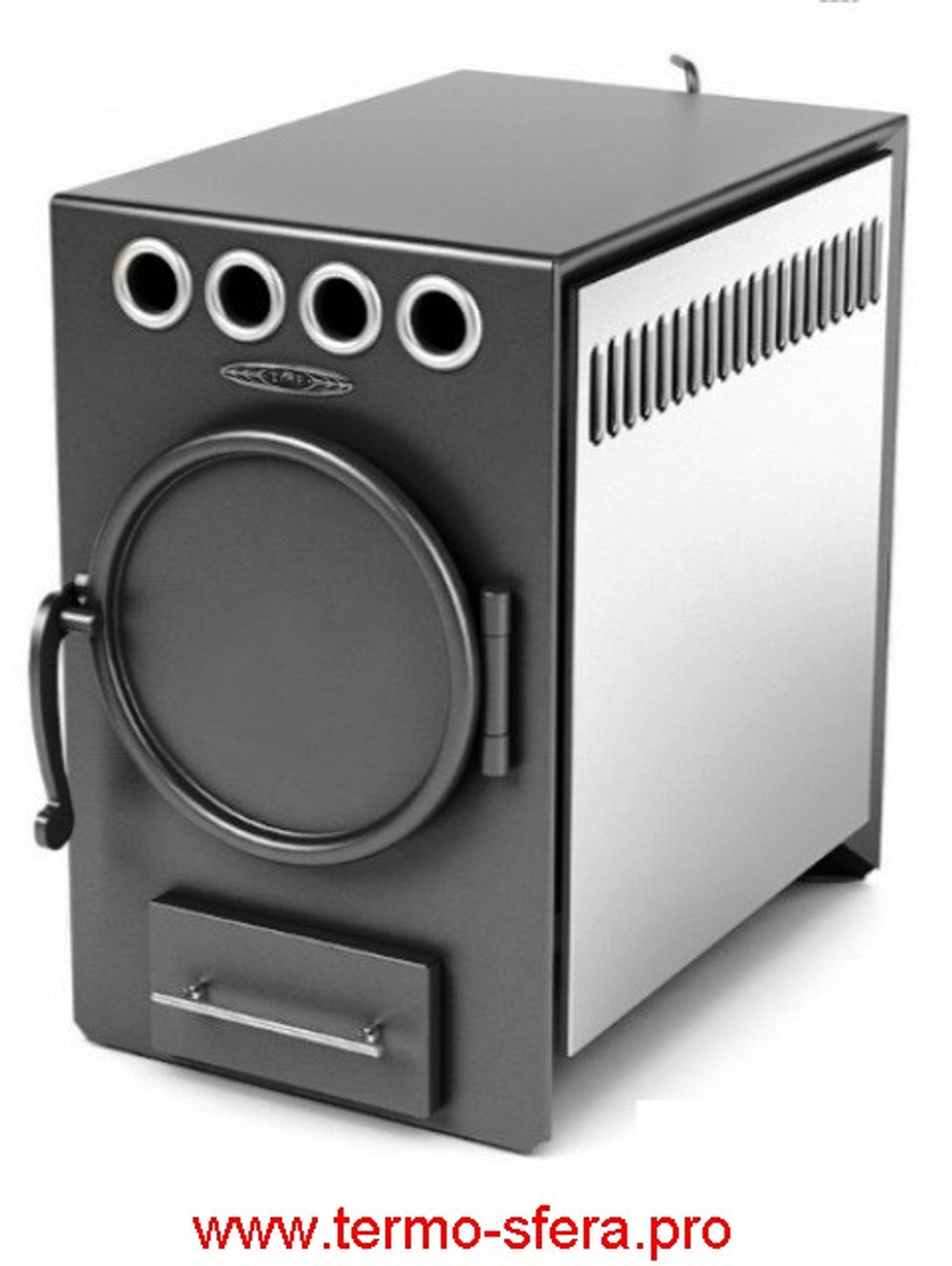 Дровяная печь Нормаль-2 Турбо антрацит, НК, ТЗ