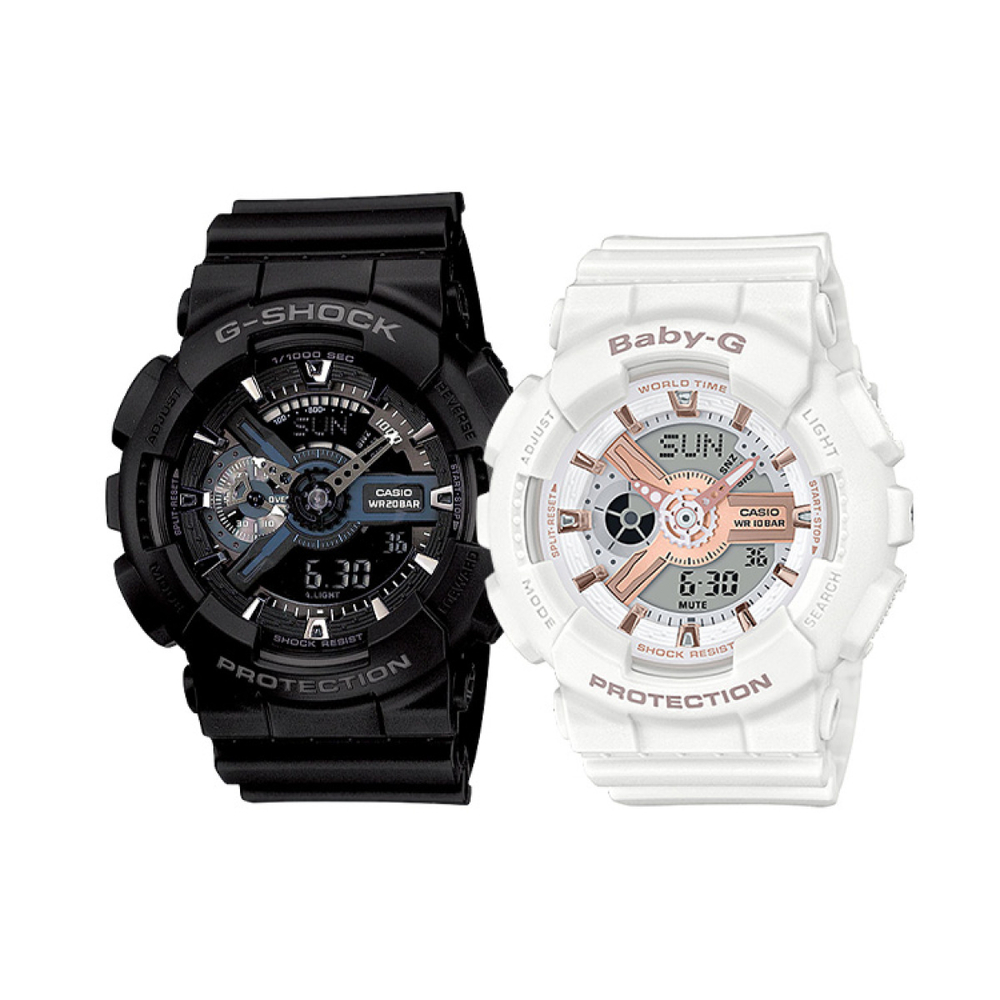Часы CASIO & 200, GA-110-1BDR&BA-110RG-7A