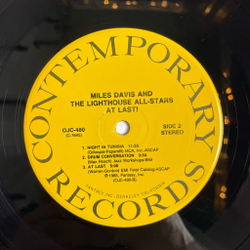 Винтажная виниловая пластинка LP Miles Davis And The Lighthouse All Stars At Last (USA 1990)