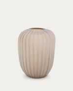 Ваза Lumia из стекла бежевого цвета  27см