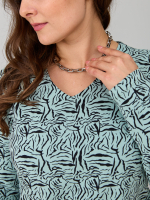 Лонгслив ЛНкл-080/шалфей-зебра