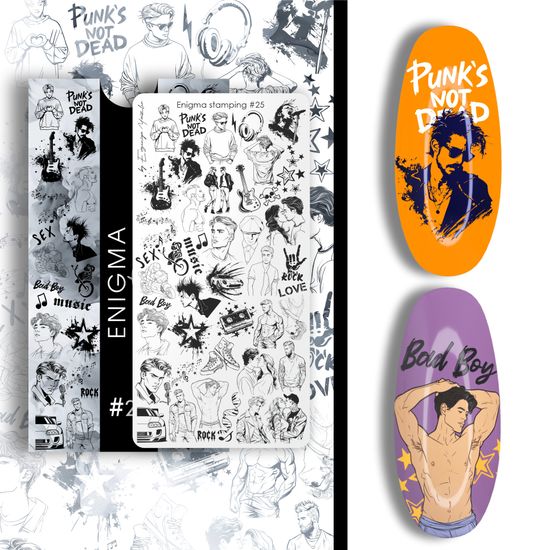 Пластина для стемпинга Enigma Stamping №025