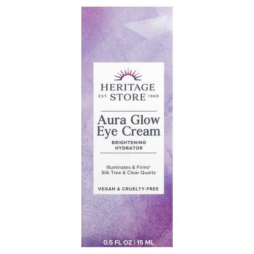 Heritage Store, Крем для кожи вокруг глаз Aura Glow, 15 мл (0,5 жидк. унц.)