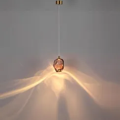 7113/4LB L-VISION ODL25 Подвесной светильник винное  сиреневый/стекло/металл IP20 LED 4W 300Лм 3000K 200° 220V GEMME