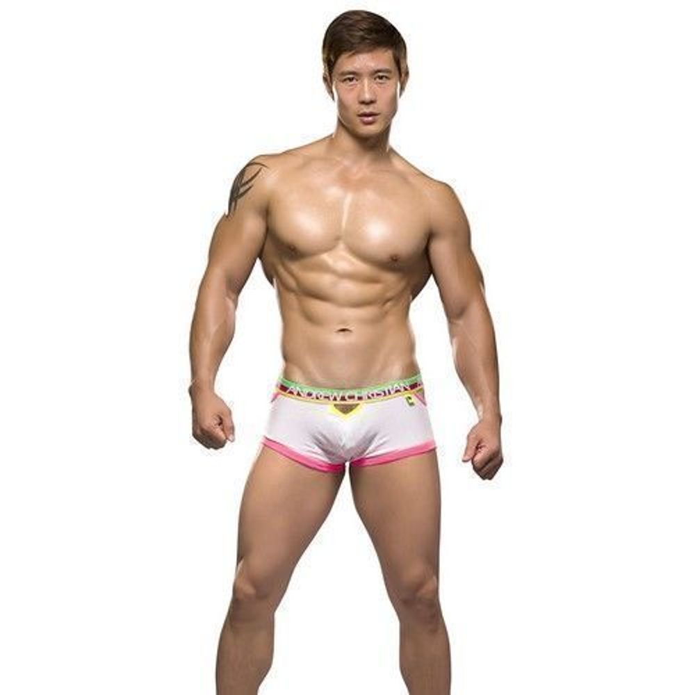 Мужские трусы боксеры Andrew Christian Teaser Boxer White  AC9756